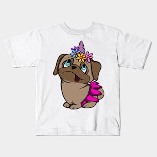 Unicorn Pug Kids T-Shirt